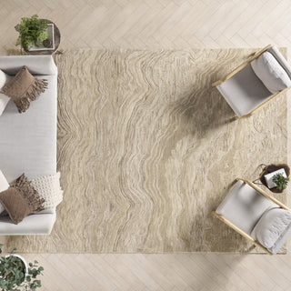 Nourison Graceful GRU01 Taupe Area Rug Room Image Feature