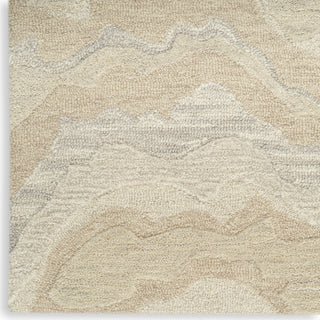 Nourison Graceful GRU01 Beige Area Rug Corner Image