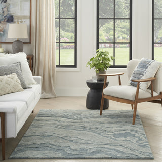 Nourison Graceful GRU01 Blue Area Rug Room Scene 2
