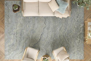 Nourison Graceful GRU01 Blue Area Rug Room Scene 3