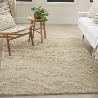 Nourison Graceful GRU01 Taupe Area Rug Room Image Feature