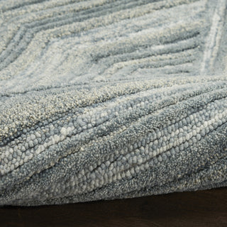 Nourison Graceful GRU03 Blue Area Rug Corner Image