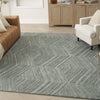 Nourison Graceful GRU03 Blue Area Rug Corner Image