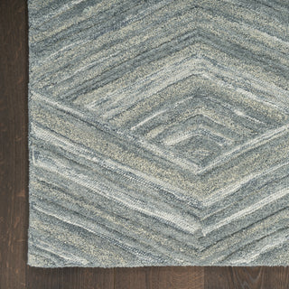 Nourison Graceful GRU03 Blue Area Rug Detail Image