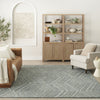 Nourison Graceful GRU03 Blue Area Rug Room Image Feature