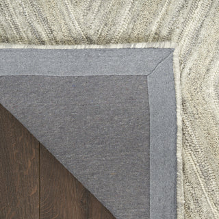 Nourison Graceful GRU03 Grey Area Rug Corner Image