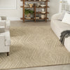Nourison Graceful GRU03 Taupe Area Rug Corner Image