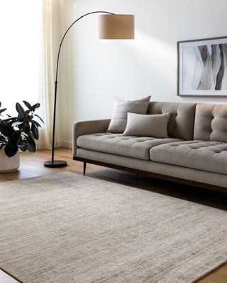Surya Grandeur GRU-2300 Light Silver Area Rug Room Scene Feature