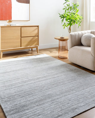 Surya Grandeur GRU-2301 Silver Area Rug Room Scene Feature