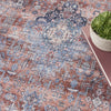 Nourison Grand Washables GRW01 Blue Multicolor Area Rug Corner Image