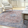 Nourison Grand Washables GRW01 Blue Multicolor Area Rug Corner Image