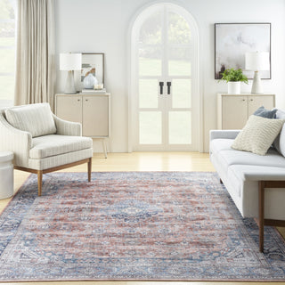 Nourison Grand Washables GRW01 Blue Multicolor Area Rug Room Image Feature