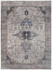 Nourison Grand Washables GRW05 Ivory Blue Area Rug main image