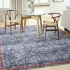 Nourison Grand Washables GRW06 Blue Brick Area Rug Corner Image