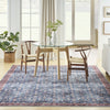 Nourison Grand Washables GRW06 Blue Brick Area Rug Room Image Feature