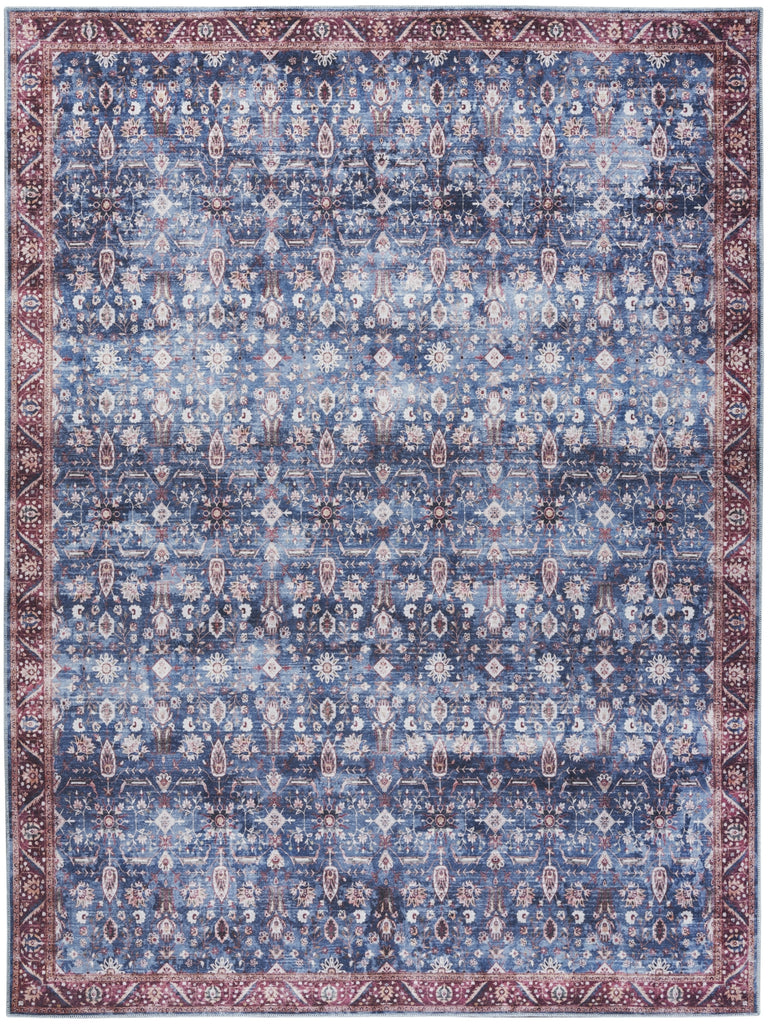 Nourison Grand Washables GRW06 Blue Brick Area Rug main image