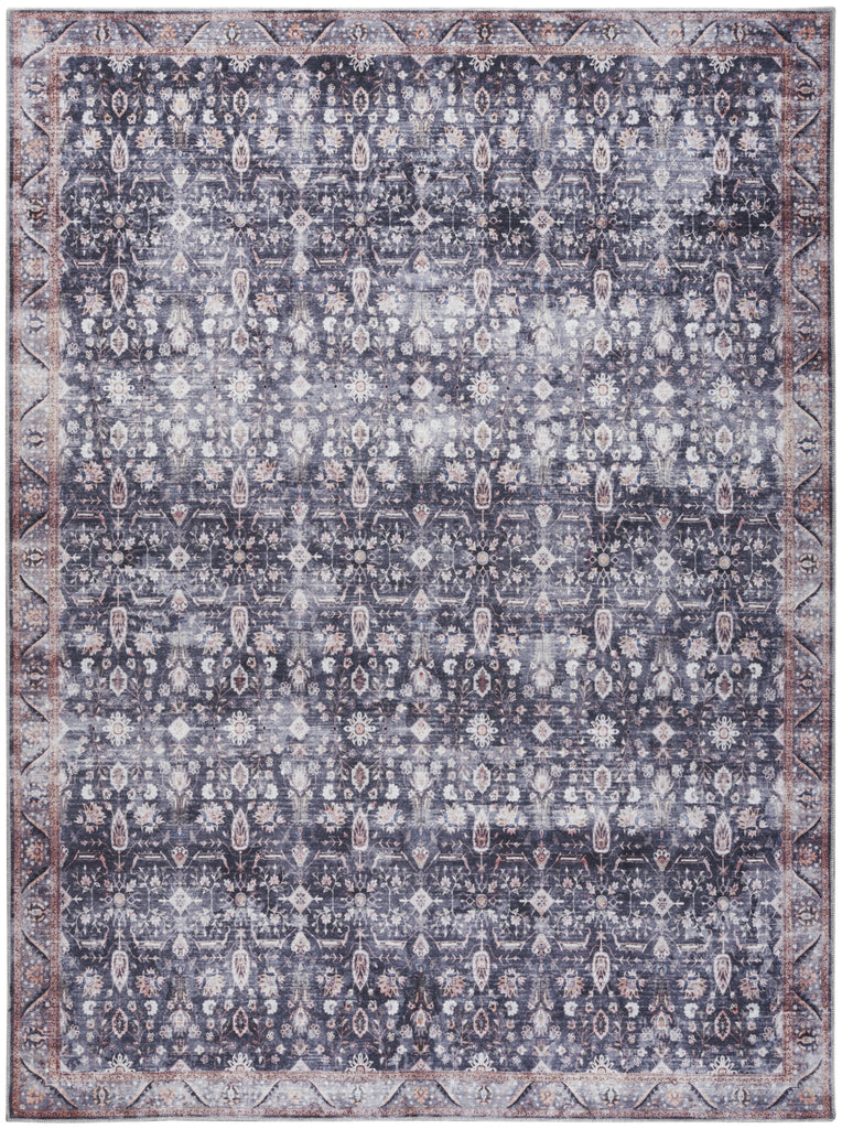 Nourison Grand Washables GRW06 Navy Ivory Area Rug main image
