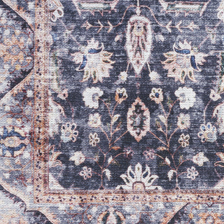 Nourison Grand Washables GRW06 Navy Ivory Area Rug Swatch Image