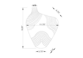 Surya Gautami GTU-001 Terracotta Line Drawing