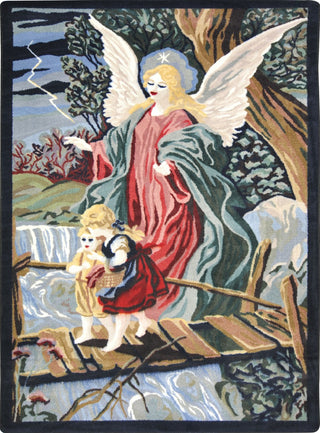 Joy Carpets Kid Essentials Guardian Angel Multi Area Rug