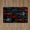 Mohawk Home Prismatic Guitar Montage Red Area Rug