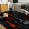 Mohawk Home Prismatic Guitar Montage Red Area Rug