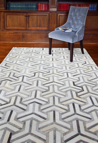 Bashian Santa Fe H112-H26 Grey Area Rug