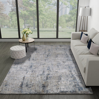 Bashian Highland H117-HLD303 Ivory Blue Area Rug