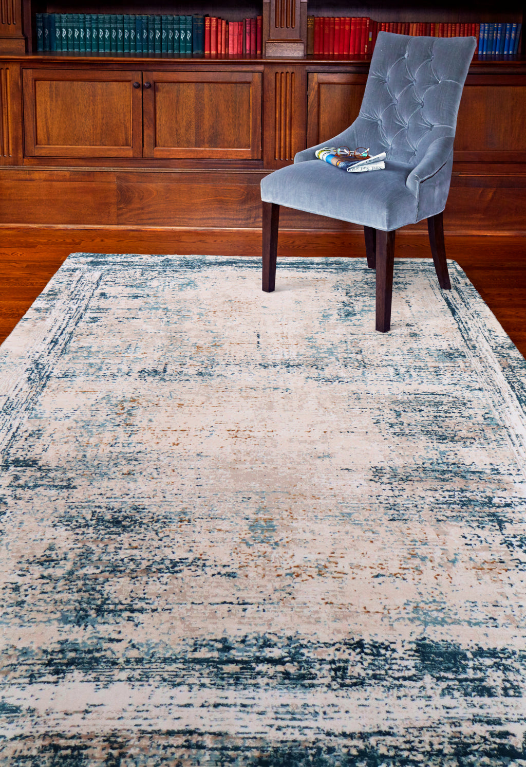 Bashian Highland H117-HLD308 Ivory Blue Area Rug – Incredible Rugs and ...
