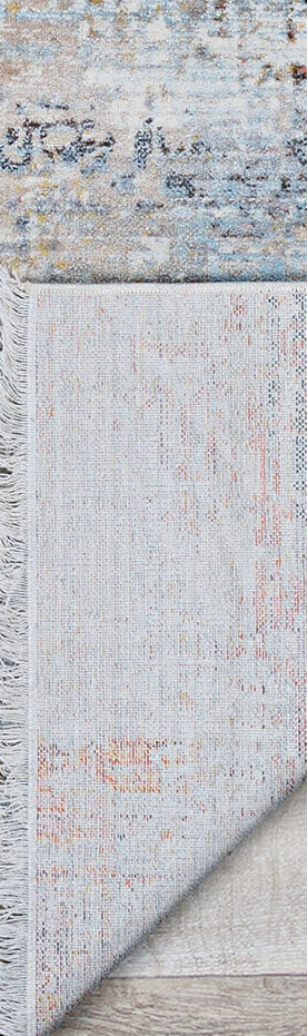 Couristan Halli Modern Edge Sky Blue / Multi Area Rug Main