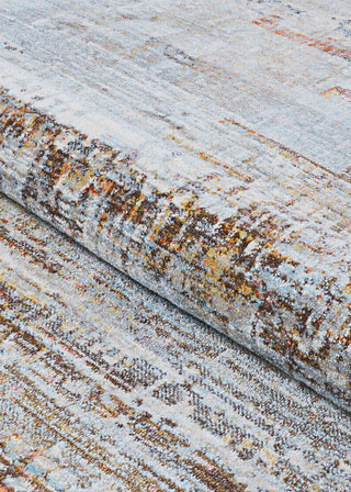 Couristan Halli Modern Edge Sky Blue / Multi Area Rug Detail Image