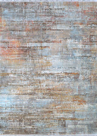 Couristan Halli Modern Edge Sky Blue / Multi Area Rug main image