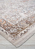 Couristan Halli Floral Kashan Beige/Mocha Area Rug Close Up Image
