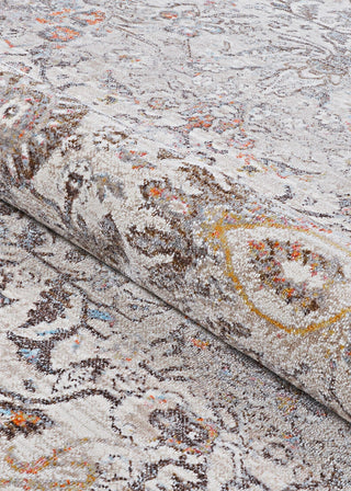 Couristan Halli Floral Kashan Beige/Mocha Area Rug Detail Image