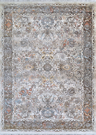 Couristan Halli Floral Kashan Beige/Mocha Area Rug main image