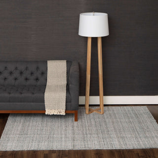 Karastan Haberdasher Silver Area Rug Room Scene Image Feature