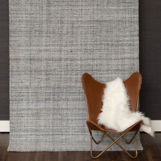 Karastan Haberdasher Silver Area Rug Room Scene Image Feature