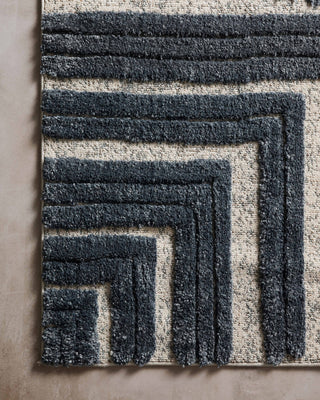 Loloi Hagen HAG-05 Blue / White Area Rug Corner Image