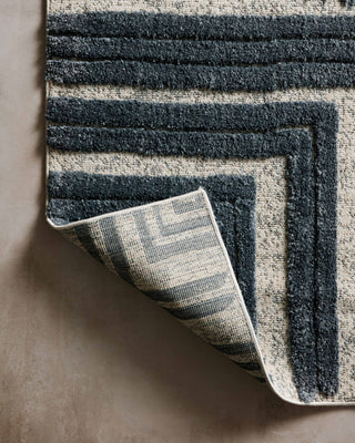 Loloi Hagen HAG-05 Blue / White Area Rug Backing Image