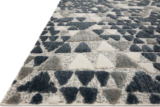 Loloi II Hagen HAG-06 Slate / Denim Area Rug Corner Image