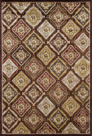Loloi Halton HL-02 Dark Brown / Rust Area Rug main image