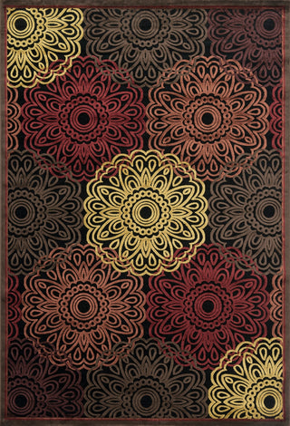 Loloi Halton HL-07 Black / Multi Area Rug main image