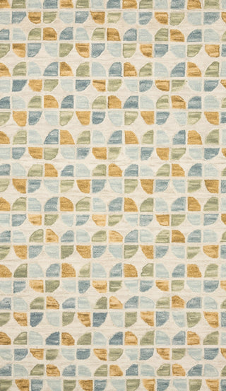 Loloi Hallu HAL-04 Ivory/Sky Area Rug by Justina Blakeney Main Image