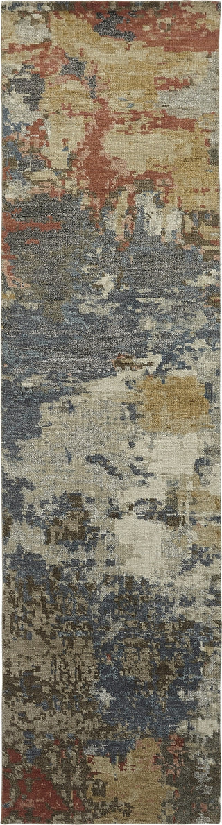 Ancient Boundaries Hammond HAM-04 Denim/Multi Area Rug Runner Image