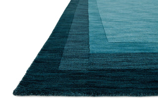 Loloi Hamilton HM-01 Teal Area Rug Corner Image