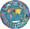 Joy Carpets Kid Essentials Hands Around the World Multi Area Rug