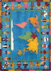 Joy Carpets Kid Essentials Hands Around the World Multi Area Rug