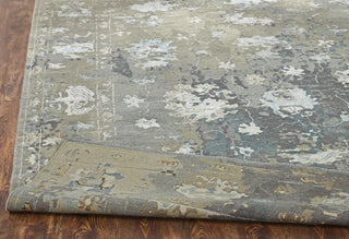 Ancient Boundaries Harvest HAR-1142 Greige and Blues Area Rug Corner Image