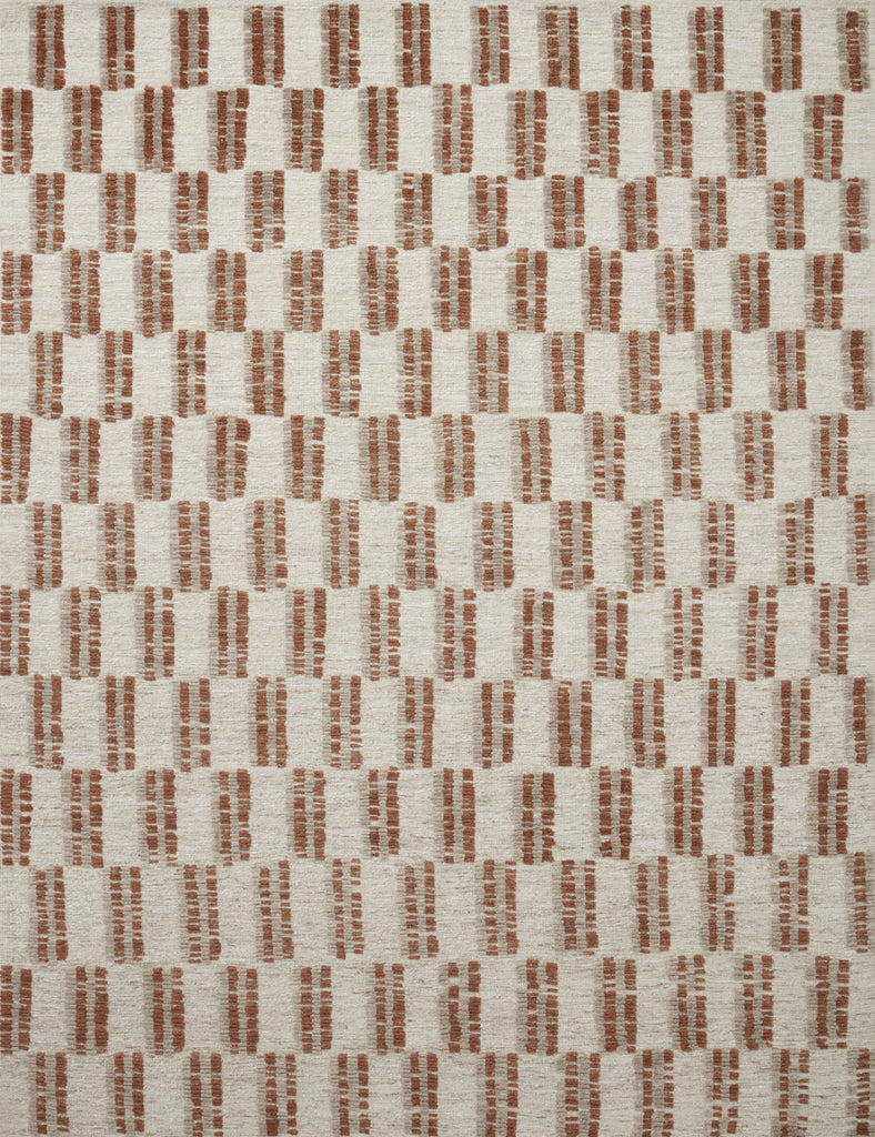 Loloi Harrison HAR-01 Beige/Rust Area Rug by Carrier and Company