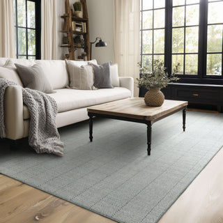 Karastan Harrington Blue Area Rug Lifestyle Image Feature